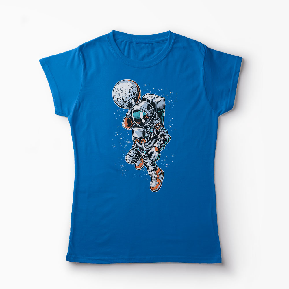 Tricou Baschet Astronaut Dunk - Femei-Albastru Regal